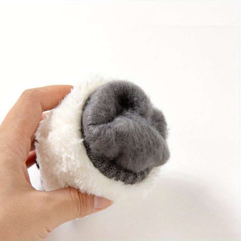 1 Pair Black One Size Warm Gloves