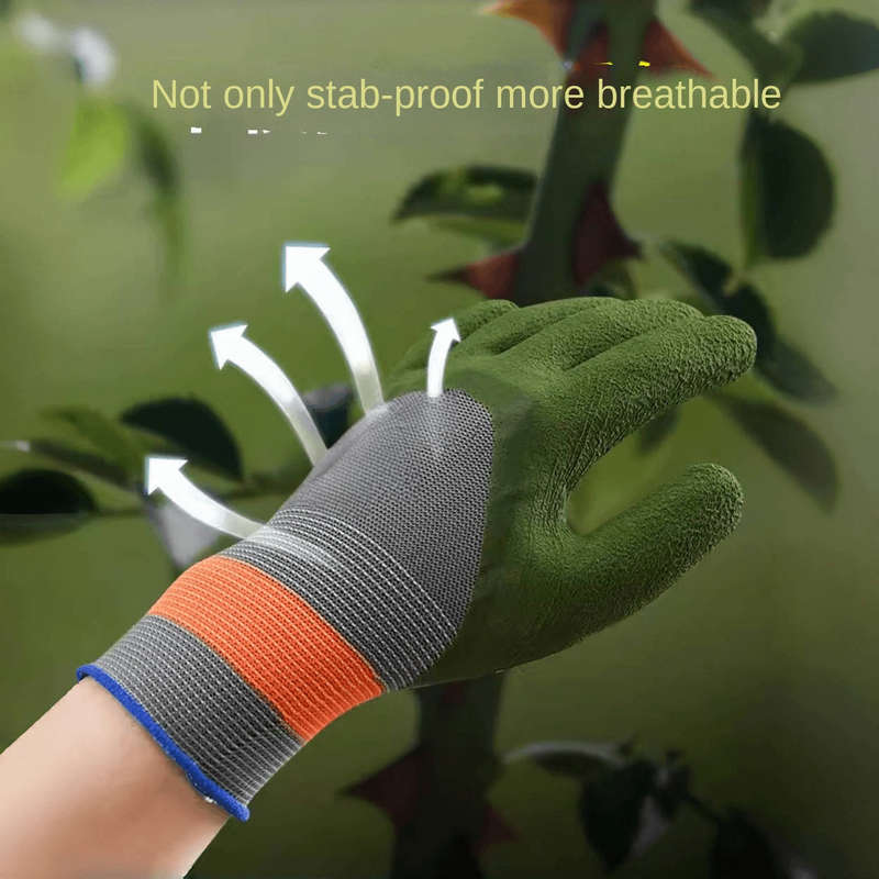 1 Pair Blue Multi Purpose Work Gloves