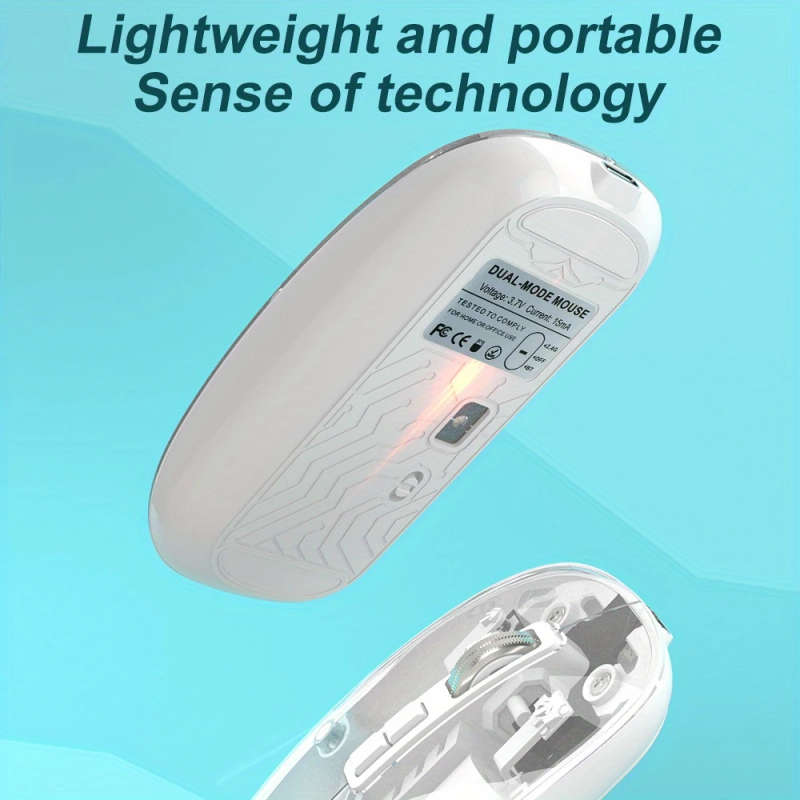 Ergonomic Transparent Wireless Mouse
