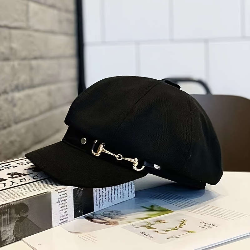 1pc Chic Vintage-Inspired Beret Cap For Women Lightweight Adjustable Drawstring Closure Perfect