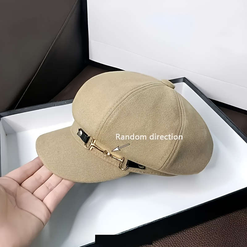 1pc Chic Vintage-Inspired Beret Cap For Women Lightweight Adjustable Drawstring Closure Perfect