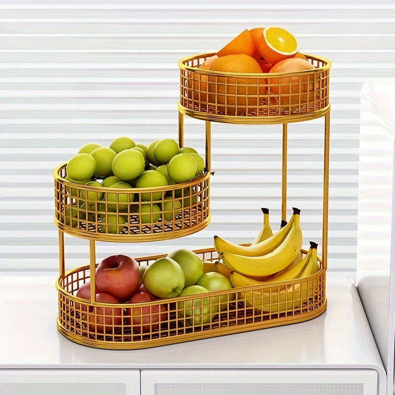 1 Piece Multi-Layer Metal Fruit Basket