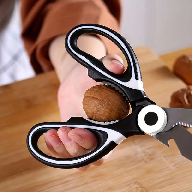 1pc Heavy-Duty Stainless Steel Kitchen Scissors Multifunctional Sharp Food Shears