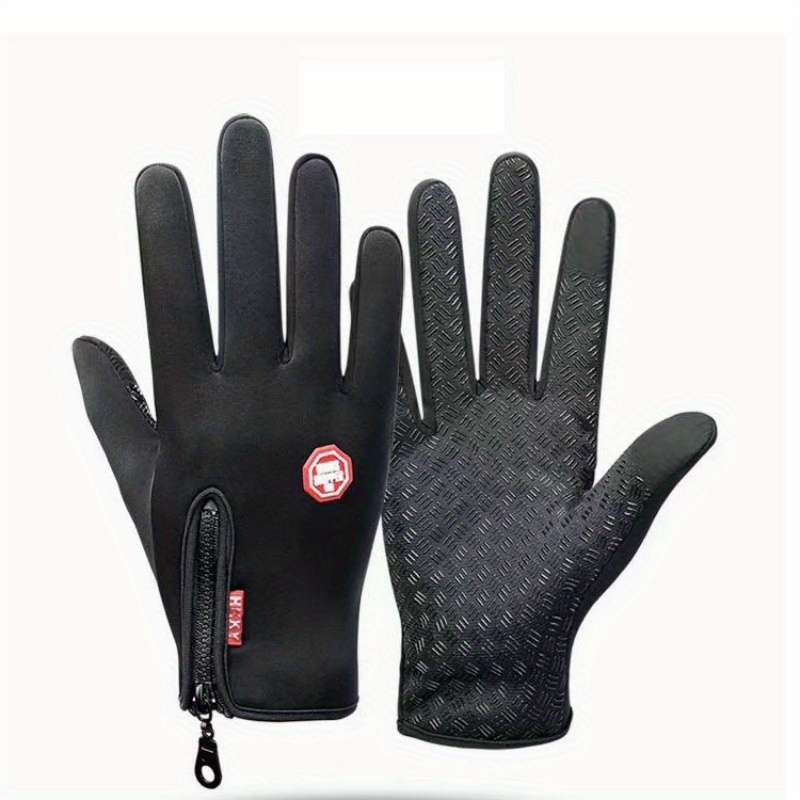1 Pair Black Size XL Outdoor Sports Gloves