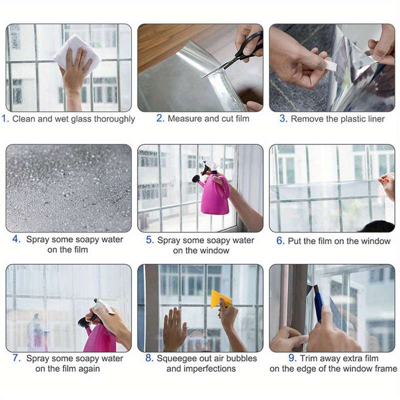 7pcs A4 Quantity  Door Window Sticker