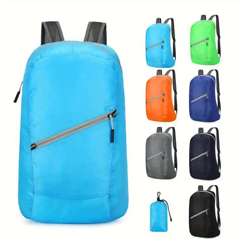 1pc Outdoor 20L lightweight backpack hiking bag folding ultra-light folding female travel sports bac