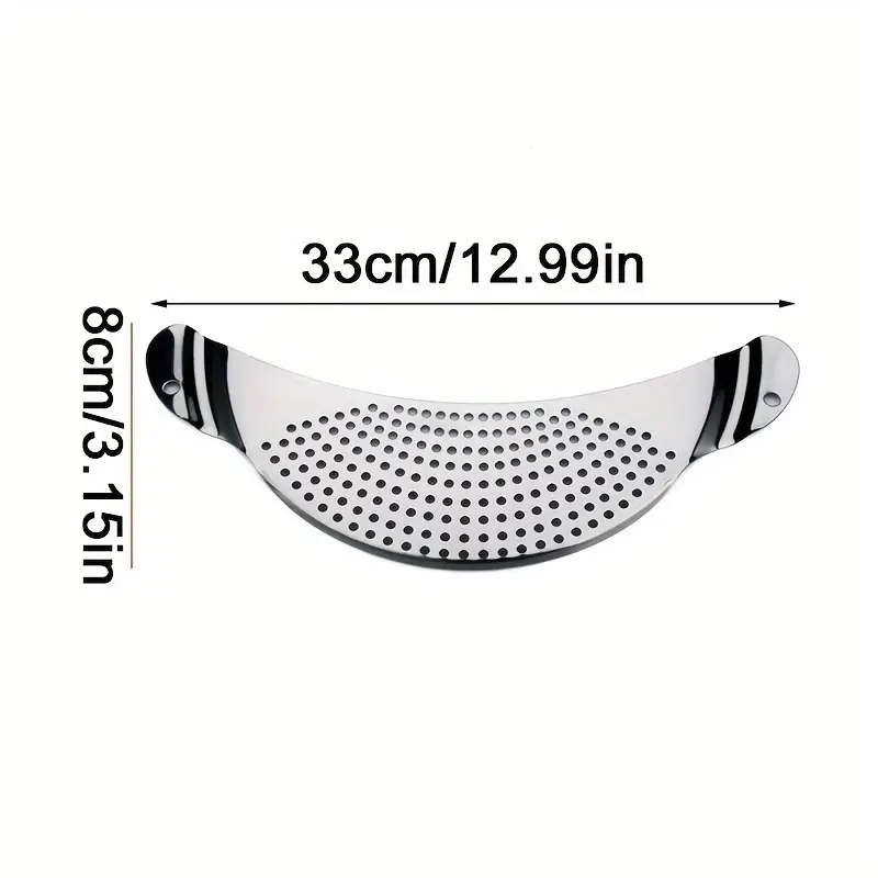 1pcs Kitchen Stainless Steel Pot Strainer Handheld Drainer