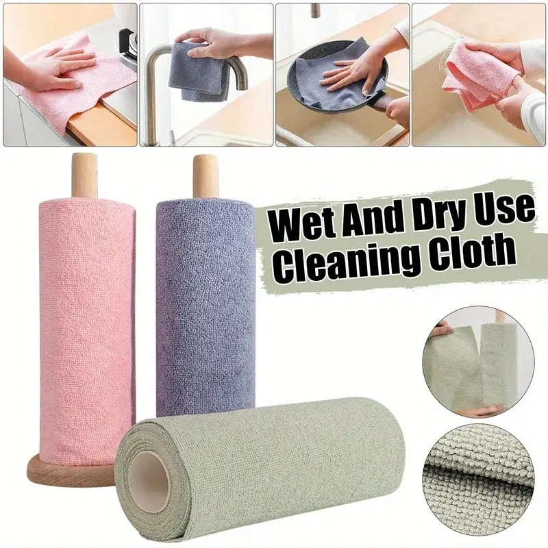 20pcs Ultra Absorbent Microfiber Cleaning Cloths Lint-Free Reusable Towels for Kitchen Home Use Idea