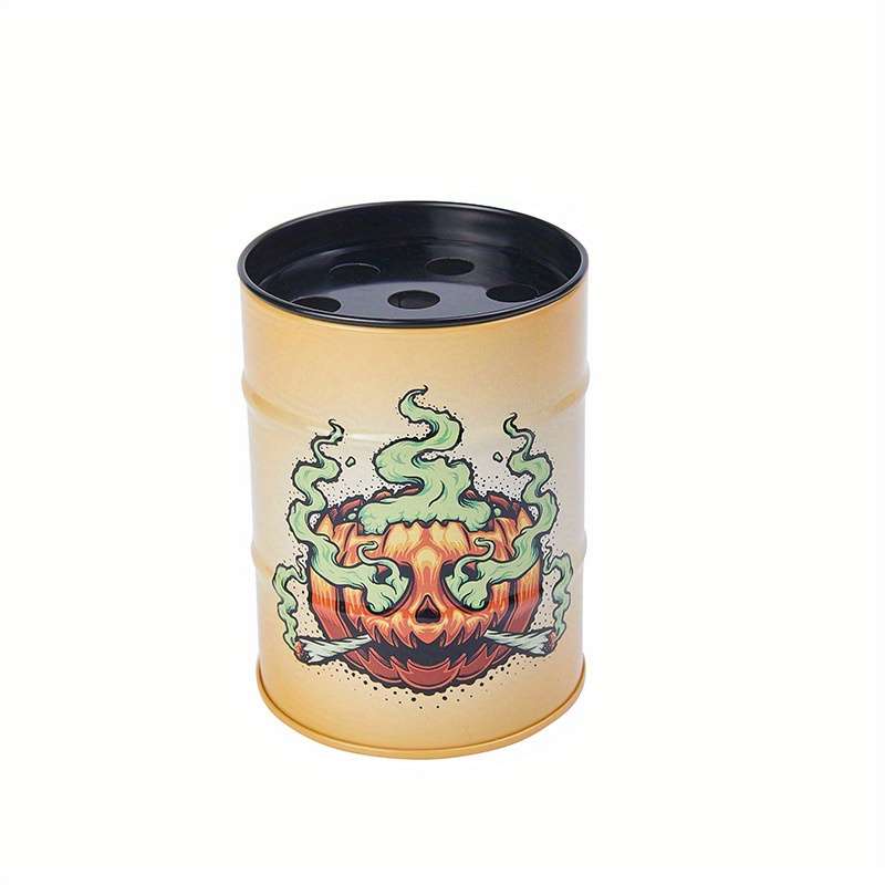 1pc Plastic Ashtray with Lid Car Mounted Storage Can Dustproof Household Ashtray Fishing Man