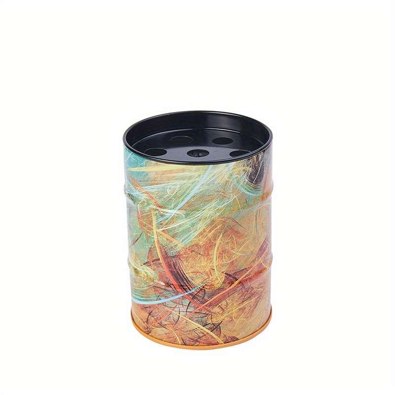 1pc Plastic Ashtray with Lid Car Mounted Storage Can Dustproof Household Ashtray Fishing Man