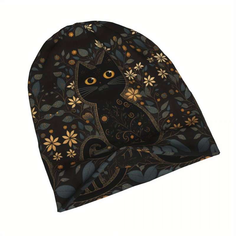 Hat Cute Black Cat Folk