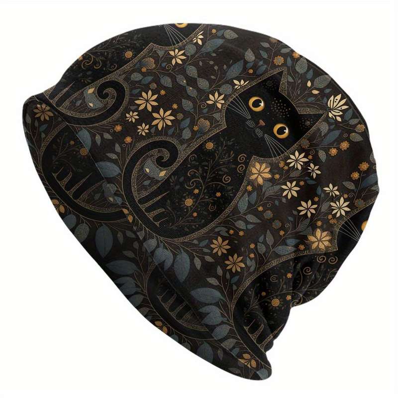Hat Cute Black Cat Folk