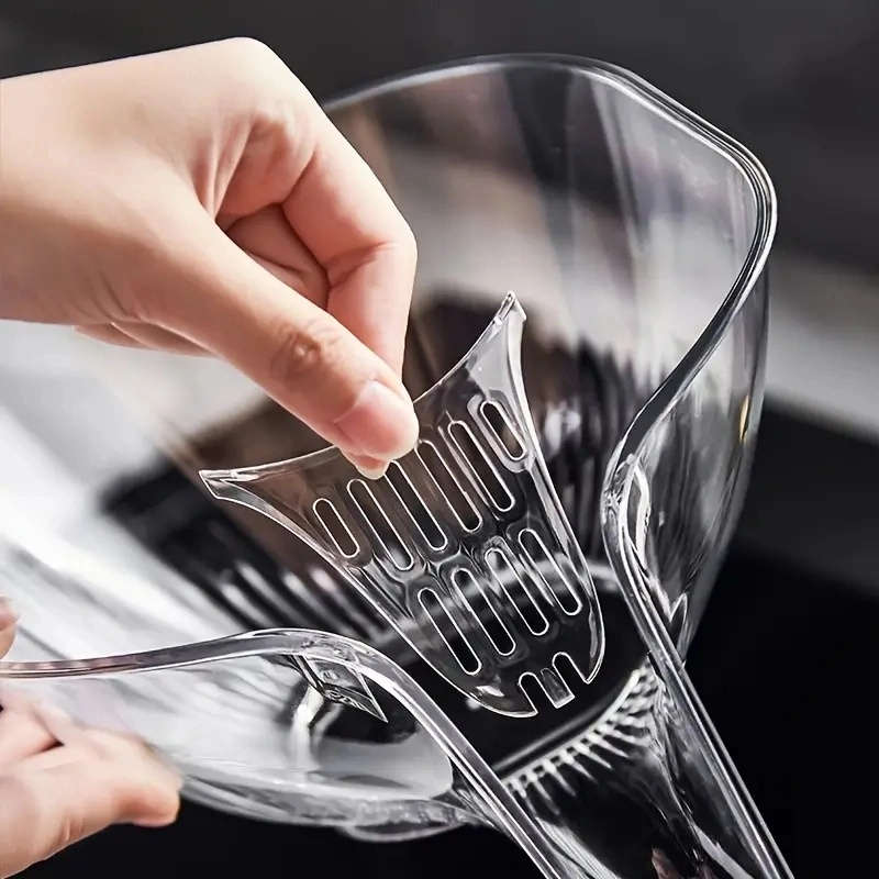 1pc Multifunctional Plastic Colander Set for Kitchen Sink Food Cleaning Salad Prep with Removable