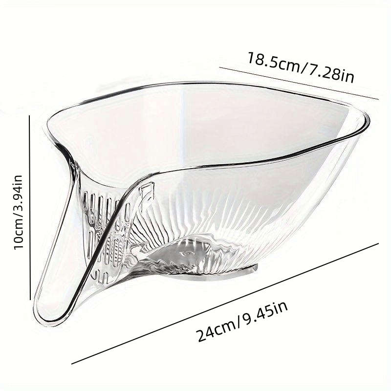 1pc Multifunctional Plastic Colander Set for Kitchen Sink Food Cleaning Salad Prep with Removable