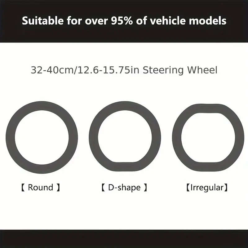 1pc Universal Silicone Steering Wheel Cover