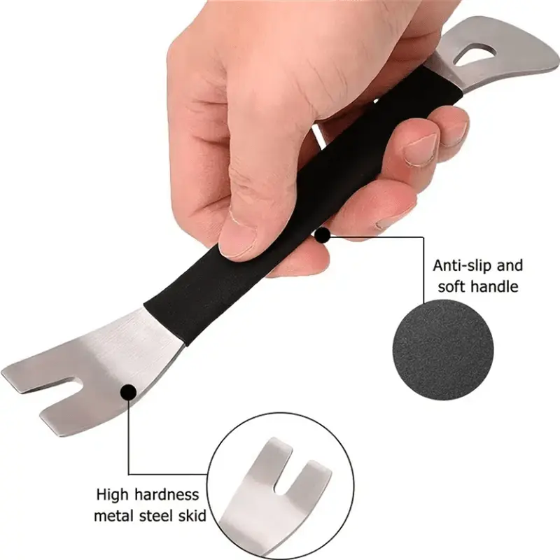 1pc Stainless Steel Car Trim Removal Tool Easy Clip Panel Fastener Pry for Interior Modification No