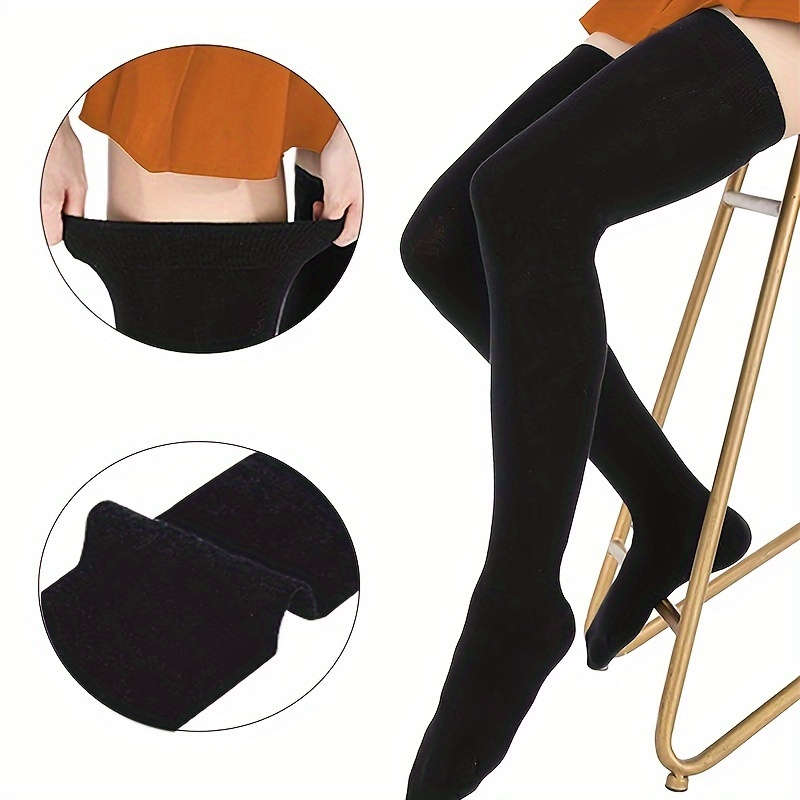 3 Pairs Of Multicolor High Elastic Socks