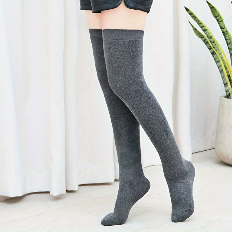 3 Pairs Of Multicolor High Elastic Socks
