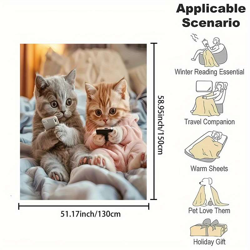 1ps Blanket Color Little Bear And Clouds Grey size 70cmx100cm