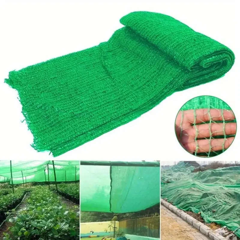 1pc 4x5m Sunblock Mesh Sunshade Sail PE Material UV Resistant Greenhouse Shade Cloth Net Tarp