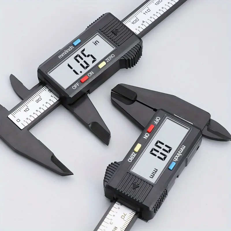 1pc Digital Caliper with LCD Screen Triangular Scale Ruler Electronic Micrometer Measuring Tool High