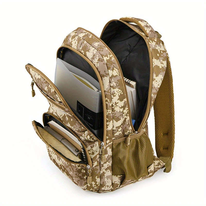 1pc Stylish Camouflage Laptop Backpack Lightweight High Quality 39.62 cm Computer Bag with Multiple