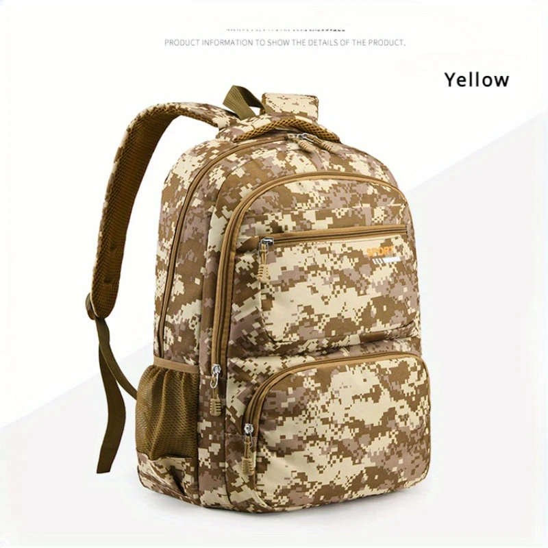 1pc Stylish Camouflage Laptop Backpack Lightweight High Quality 39.62 cm Computer Bag with Multiple