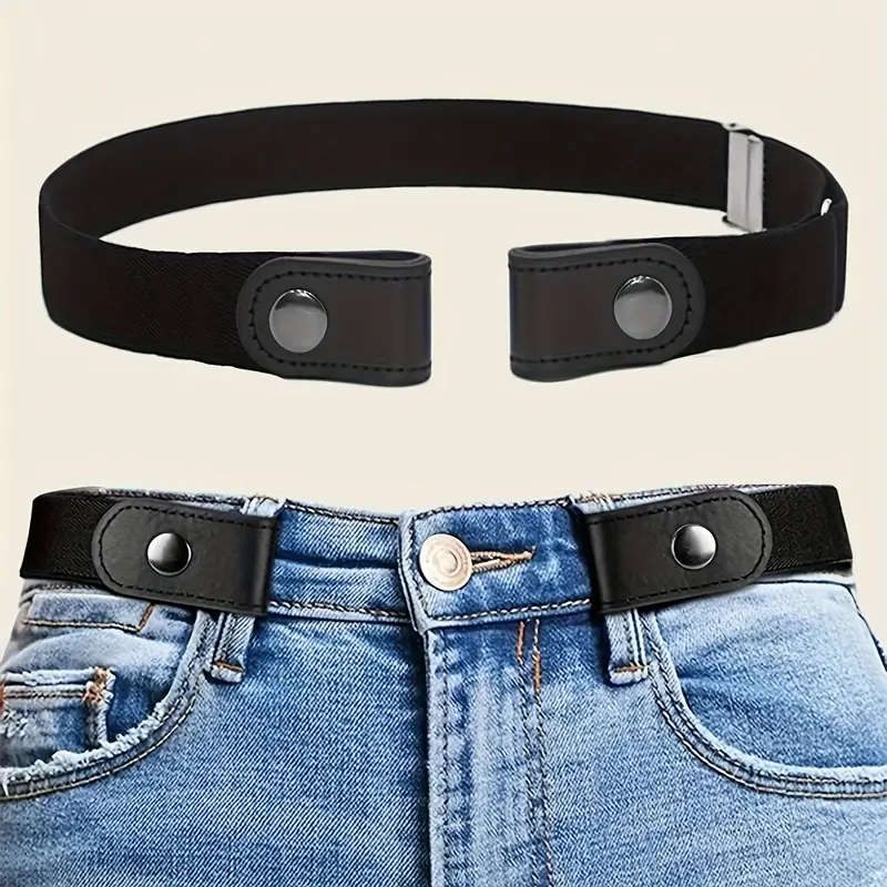 1pc Women'S Tummy Control Belt Adjustable Knit Waistband No Buckle Design Comfortable Casual Busines