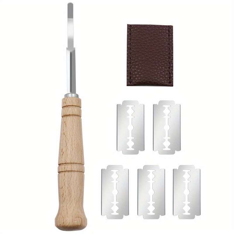 1pc Premium Stainless Steel Bread Knife with Wooden Handle Perfect for Sourdough Baguettes Mor