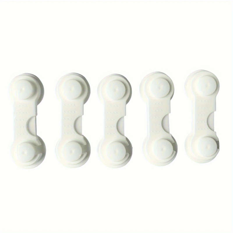 5Pcs Premium Adjustable Plastic Cabinet Safety Drawer Locks Secure Anti Pinch Door Locks For Home Im