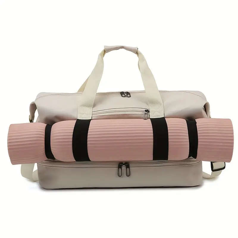 Extra Large Waterproof Travel Duffel Bag with Dry  Wet Separation Lightweight Spacious Handbag