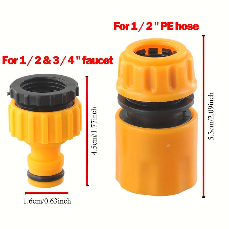 15Pcs Set Plastic Quick Connect Garden Irrigation Hose Fittings
