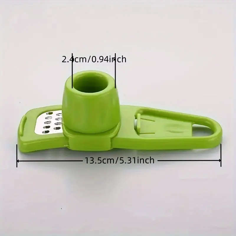 1pc Manual Garlic Press and Grinder Durable Plastic Easy-to-Use Multi-Function Portable Garlic Mince