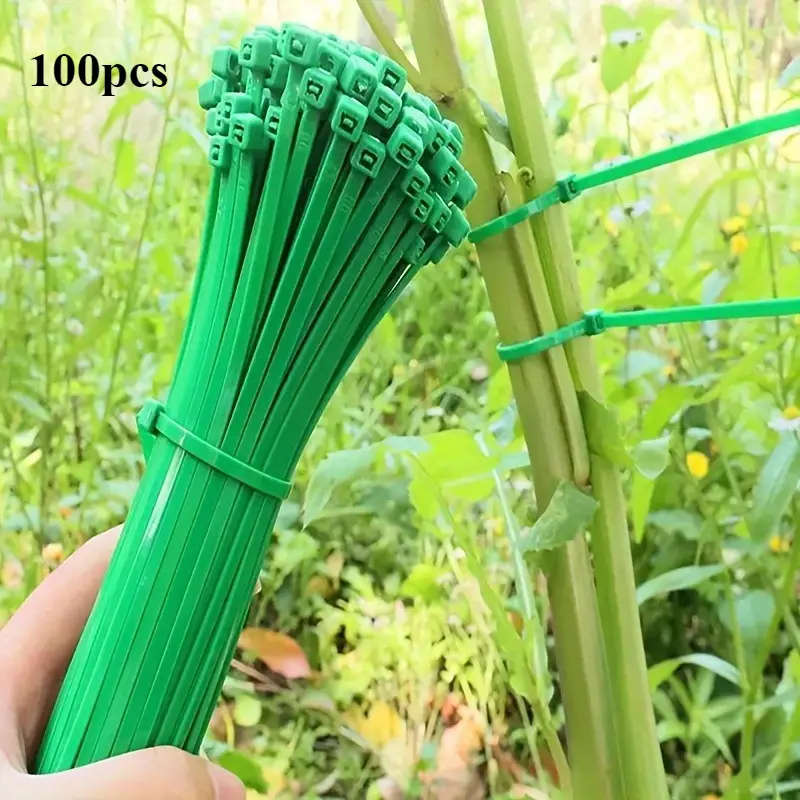 100pcs Garden Cable Tie Plant Wrapping Plant Fixing Garden Care Use Potted Garden Plant Shelf Fixing