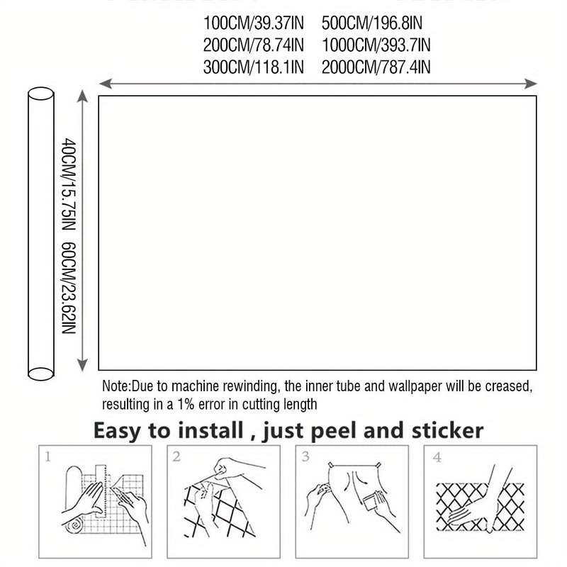 1PC Wall Stickers2000 X 60cm 787.4 X 23.62in