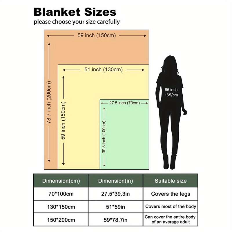 1ps Blanket Color Multicolor size 70x100cm 27.5x39in