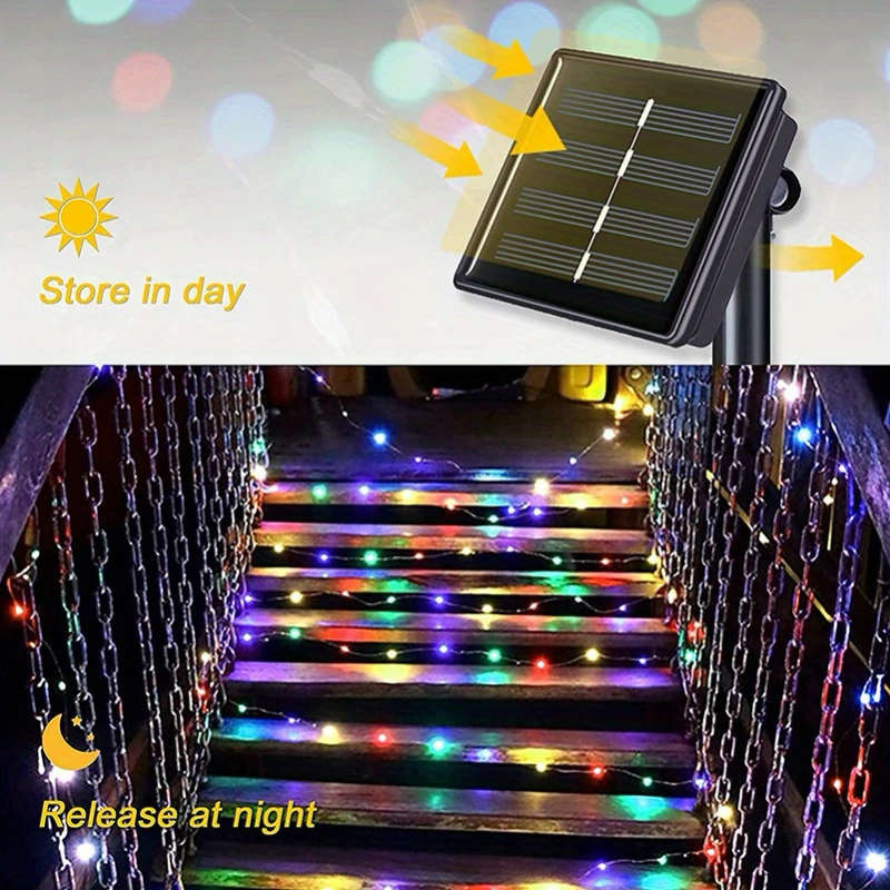 50 LED Solar Color Light Strip LED LED Lights