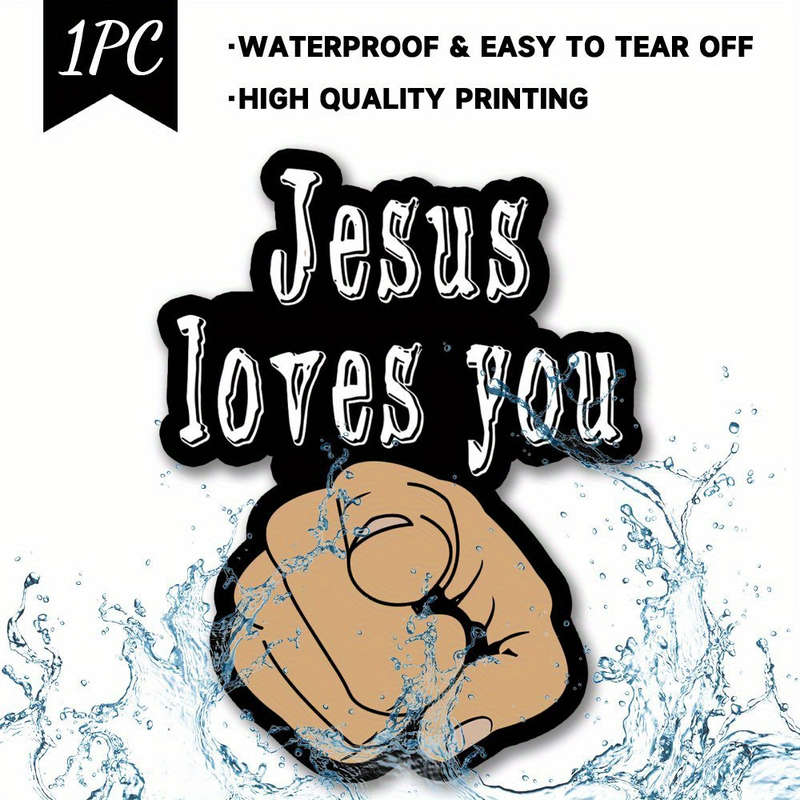 1pc Jesus Christian Themed Stickers