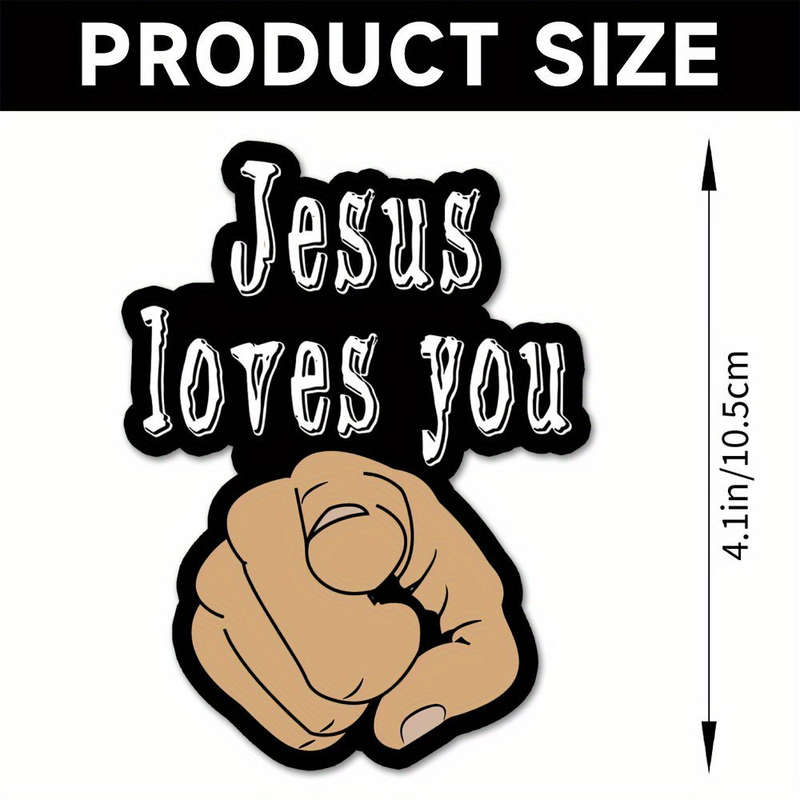 1pc Jesus Christian Themed Stickers