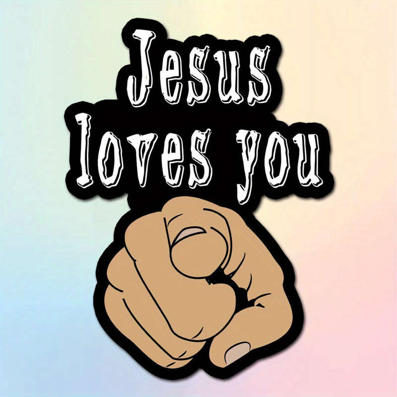 1pc Jesus Christian Themed Stickers