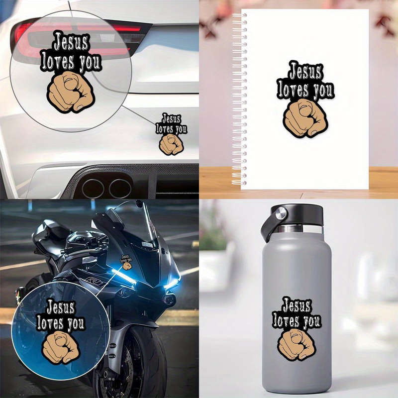 1pc Jesus Christian Themed Stickers