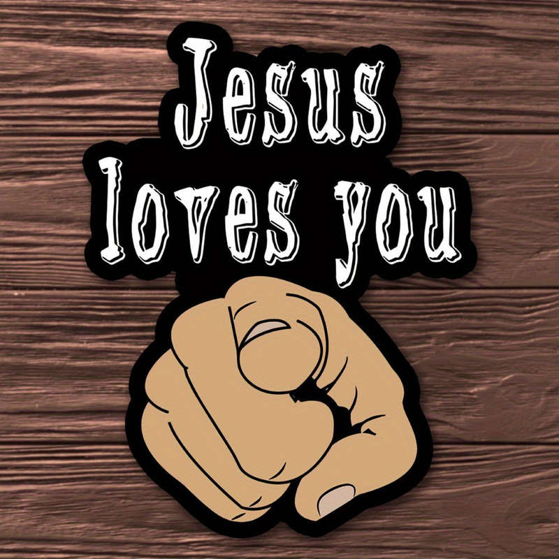 1pc Jesus Christian Themed Stickers