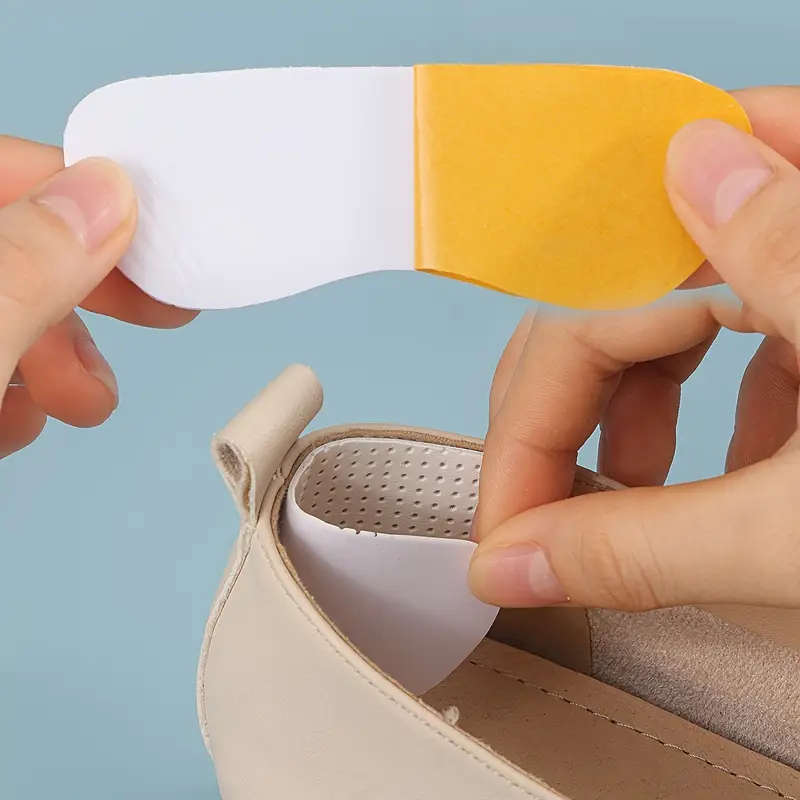 2pcs Soft Heel Stickers Anti-Slip Shock-Absorbing Foot Pads for High Heels And Sneakers No Odor Soli