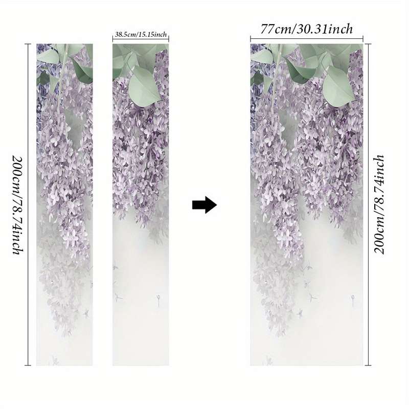 1Pc 95.0x214.88cm Door Window Sticker