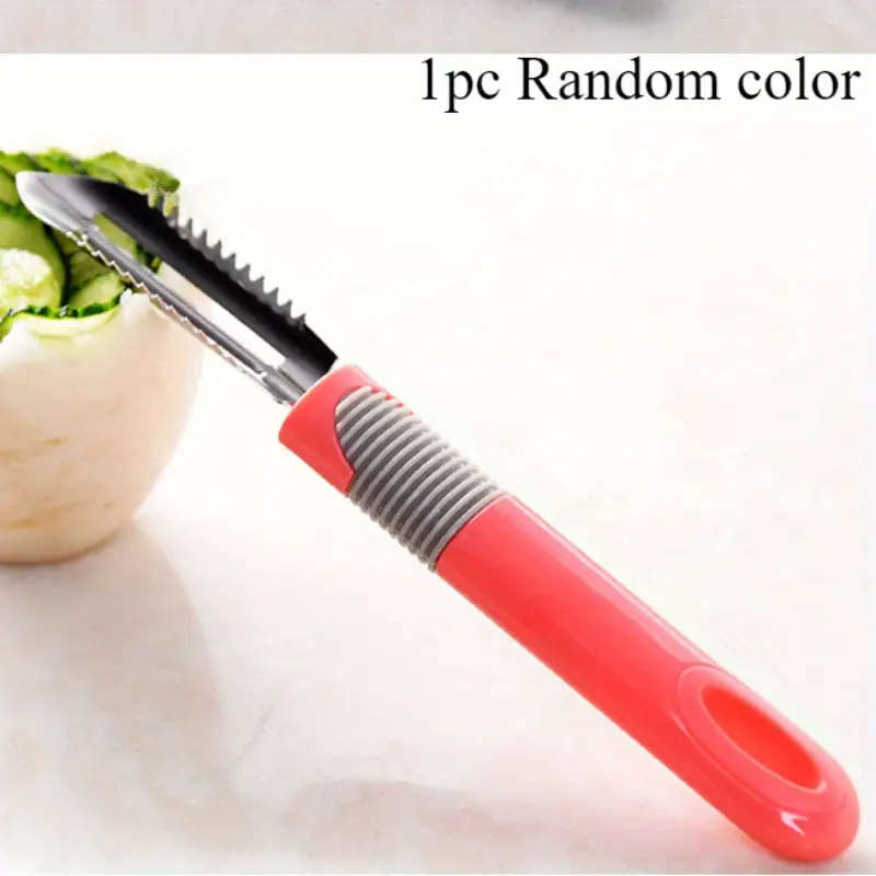 1pc 2-in-1 Stainless Steel Vegetable Peeler and Potato Slicer Multifunctional Rotating Dual Blades T