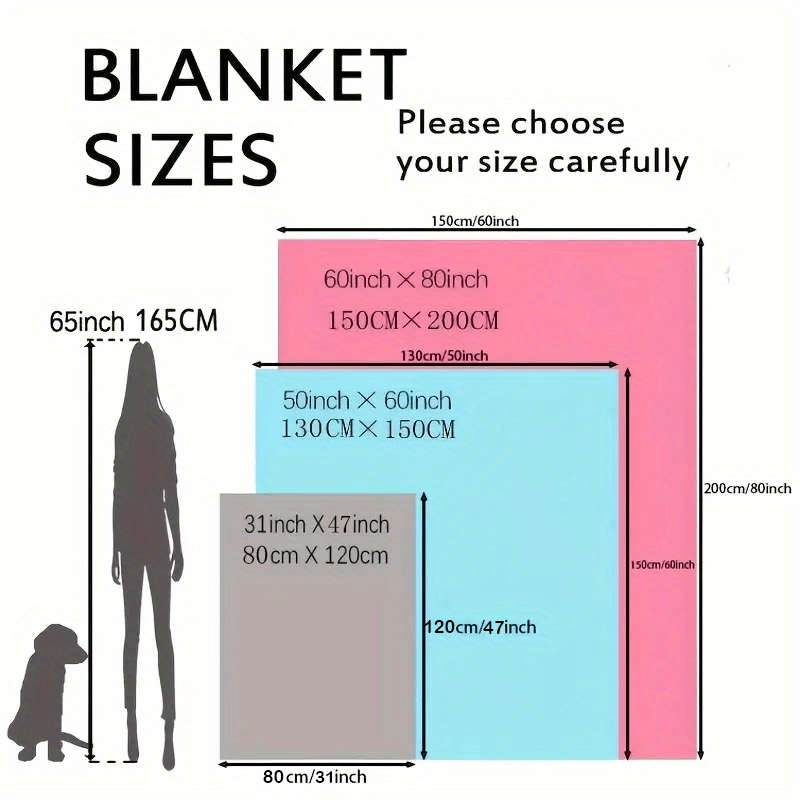 1ps Blanket Size 80X120Cm 30.97X46.96In