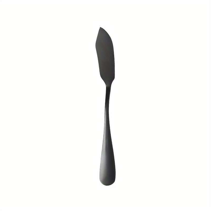 1pc Luxury Stainless Steel Butter Knife Elegant Silver Cheese Spreader Durable Jam Knife for