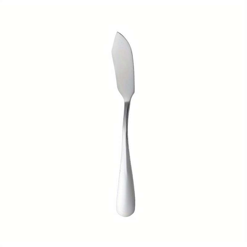1pc Luxury Stainless Steel Butter Knife Elegant Silver Cheese Spreader Durable Jam Knife for