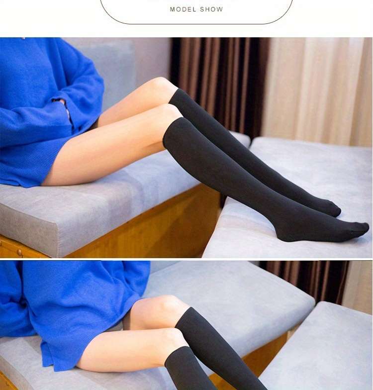 1Pairs Sock Black Long  One Size