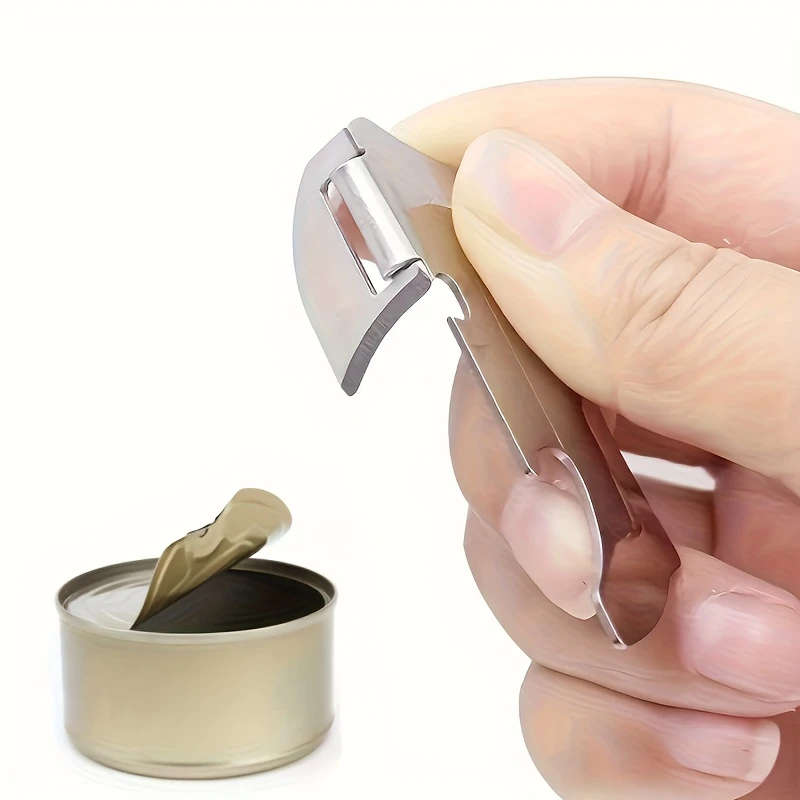 1Pc Can Openers Multifunctional Can Openers Bottle Opener Folding Stainless Steel Mini Can Openers